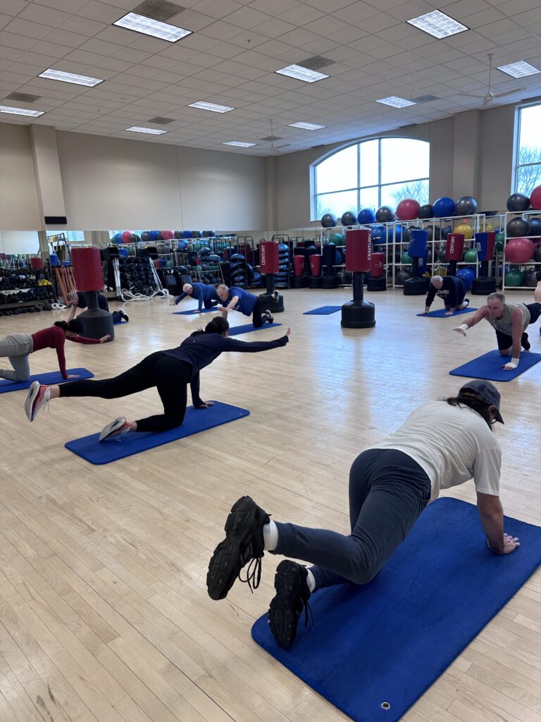 A Movement Revolution group exercise class at a community partner